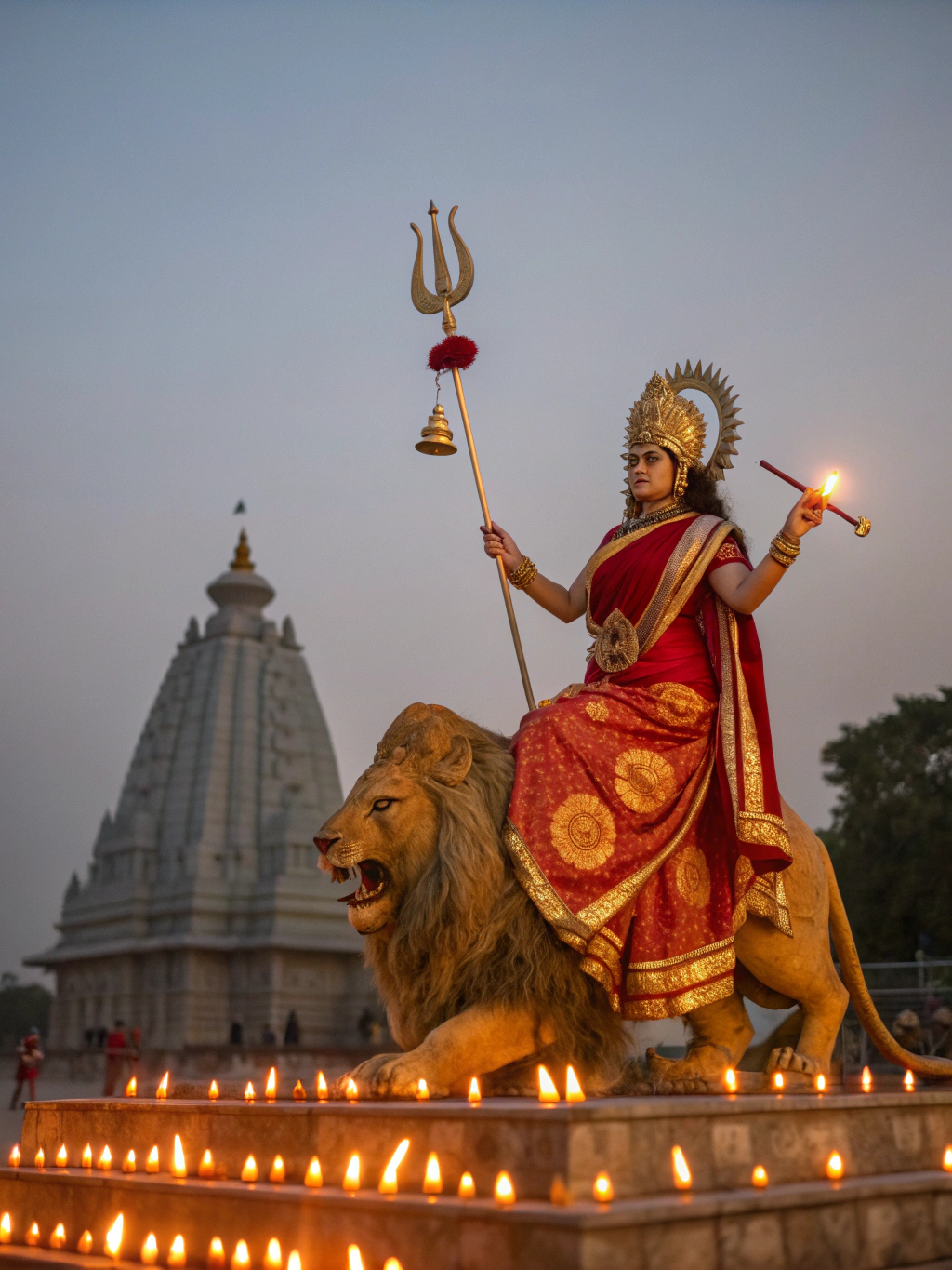 माता जी का दिव्य श्रृंगार