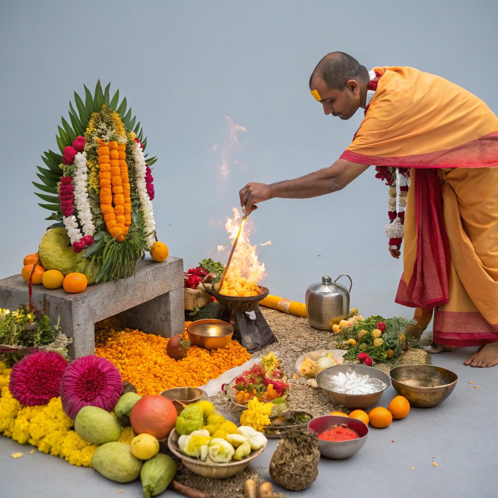 वैदिक संस्कार विधि का दृश्य